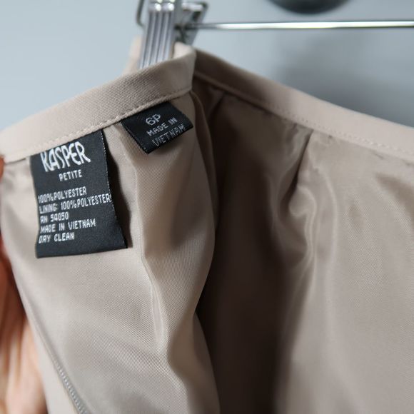 Kasper Classics Petite Taupe Pencil Skirt - Picture 3 of 7